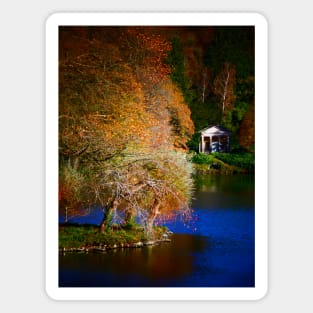 Lakeside View at Stourhead Landscape Gardens, UK Magnet